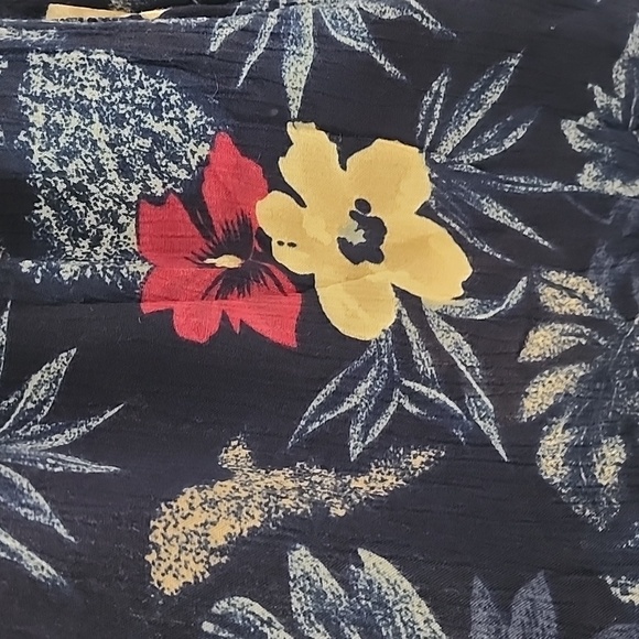 Vintage Rayon Sag Harbor High Waisted Skort Shorts Floral - Picture 6 of 8